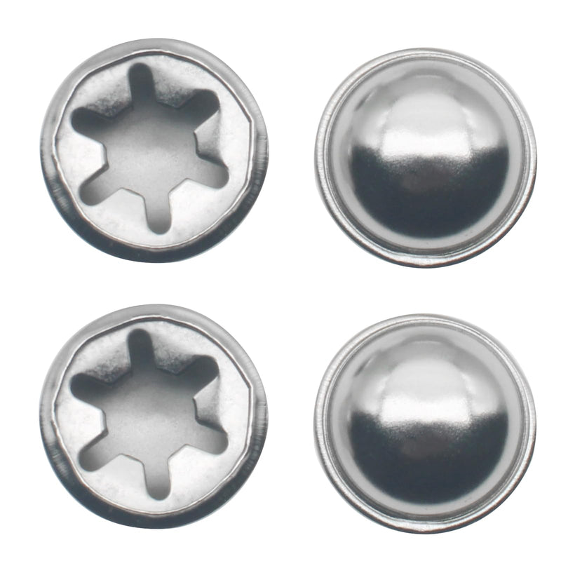 FDXGYH 4 Pcs Push On Pushnut Caps Spring Steel Pushnut Permanent Washer Caps Fits 1/2” in Diameter Axles for Hand Trucks, Rolling Bins, and Lawn Wagons 1/2 inch Gold