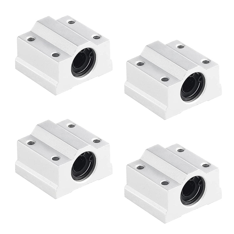 2PCS 8mm X 300mm Linear Motion Rod Shaft Guide with 4 PCS SCS8UU Ball Bearings & 4 PCS SK8 Aluminum Rail Support, Linear Motion Rod Guide Set for CNC and DIY Craft Tool (Diameter 8mm, 300mm) Diameter 8mm
