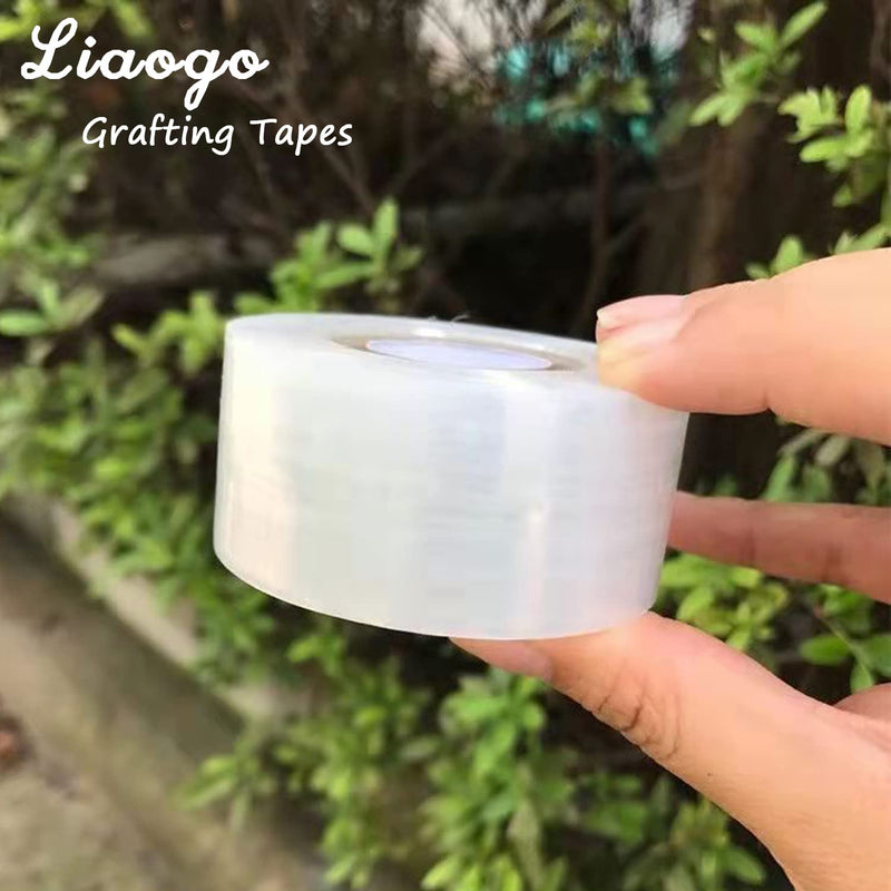 Grafting Tape Grafting Film for Plants, 2 Pack Stretchable Garden Grafting Tape Plants Repair Budding Tapes for Floral Fruit Tree and Poly Budding Tape