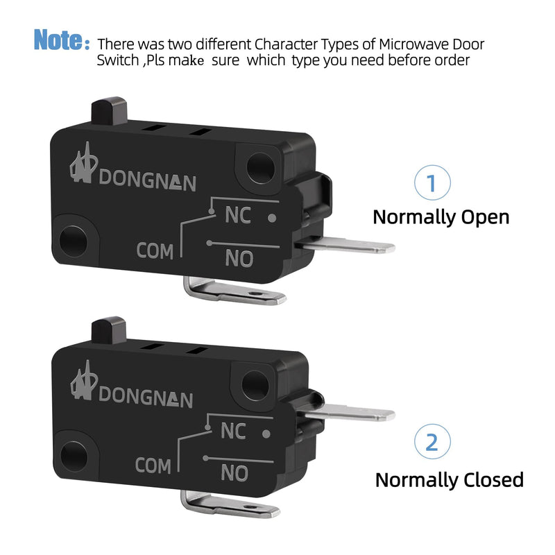 KW3AT-16 Microwave Oven Door Switch 16A 125/250V Door Interloc for KW3A, KW3A-16 (2 Open and 1 Closed) 2 pcs Normally Open and 1pc Normally Closed