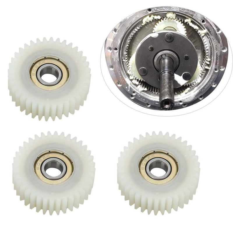 36 Teeths Nylon Gears, Pr 3Pcs 36 Teeth 38mm Nylon Electronic Motor Gears fessional Accessory for Electrical Motor Clutch Gears Nylon 36 Teeth Planetary Gear