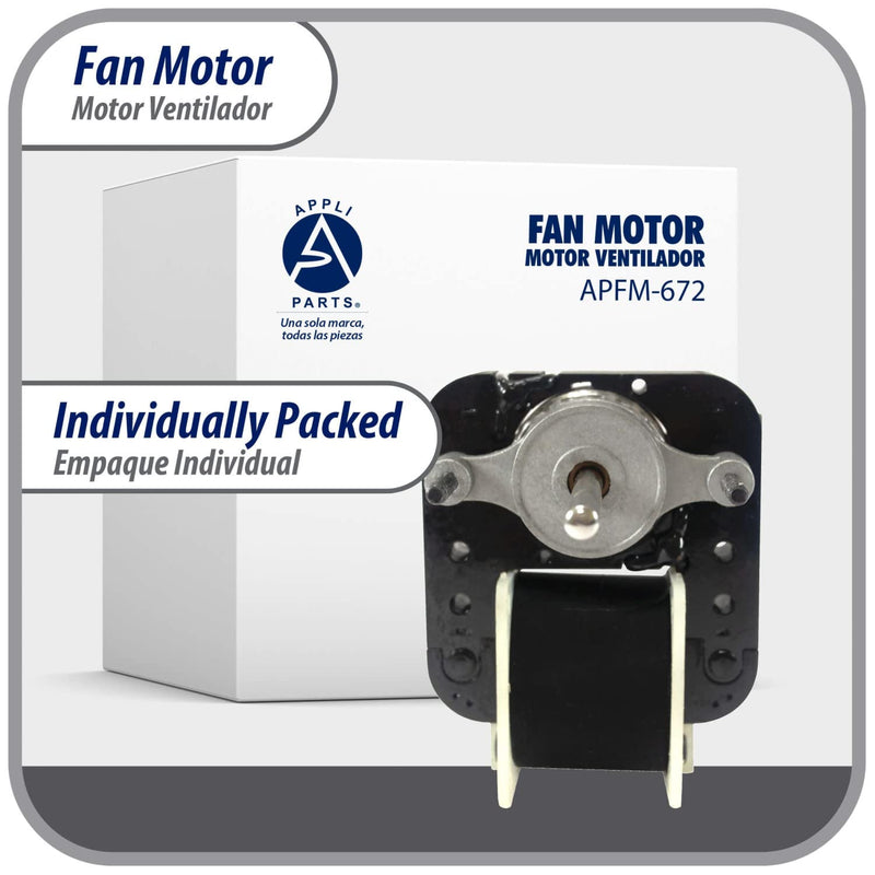 Fan Motor"672" Kit 220v 1/130hp 50/60hz Appli Parts Apfm-672 Ref. Nuv-672
