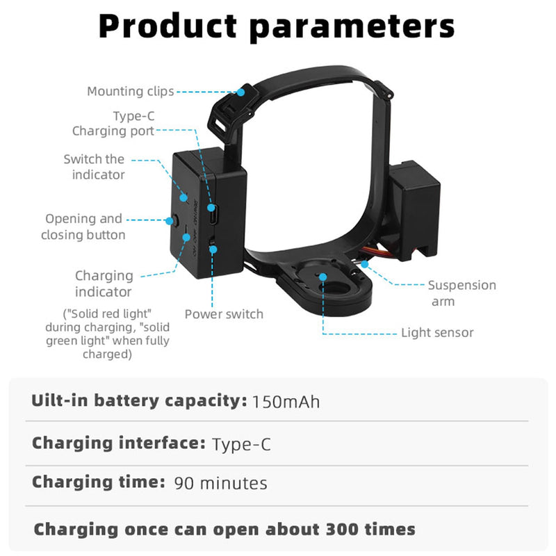Airdrop System Compatible for Autel Robotics EVO II/EVO II Pro Drone Clip Payload Release Dropping Device Clip Delivery Airdropper Transport Dropper Thrower for Fishing Bait&Wedding&Search&Rescue