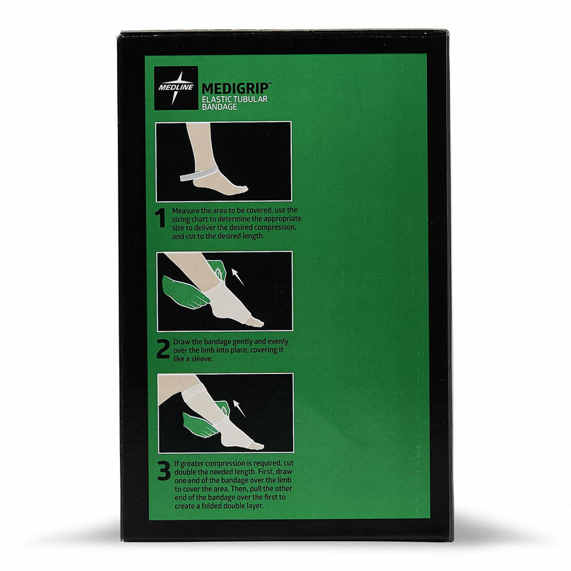 Medline Medigrip Elastic Tubular Bandages, Size E, For Legs or Small Thighs