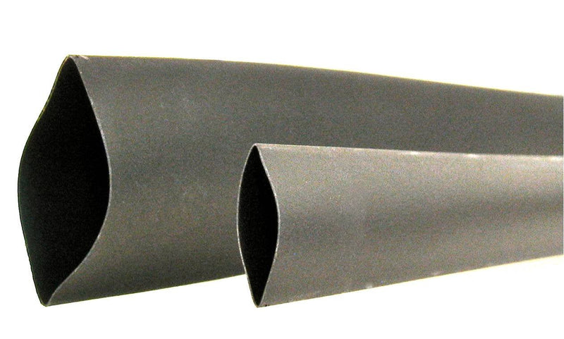 WindyNation 100 Feet (31 Meters) 1/4 inch, 1/4" I.D. Polyolefin 2:1 Black Heat Shrink Tubing 100 ft. of 1/4"