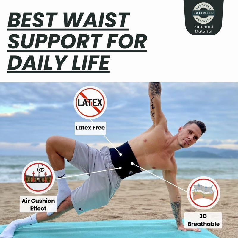 IRUFA, WA-OS-12, 3D Breathable Medical Grade Compression Spacer Fabric Back Brace w/4 Stays, Relief from Herniated Disc, Sciatica, Osteoporosis, back pain injury for Men and Women XXL - NewNest Australia