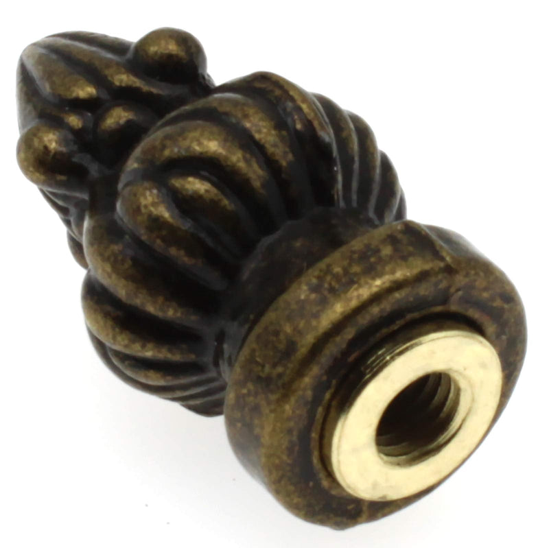 FDXGYH 1-3/8 inch High Brass Lamp Finial Metal Lamp Finial Cap Knob Lamp Decoration for Lamp Shade [ Bronze]