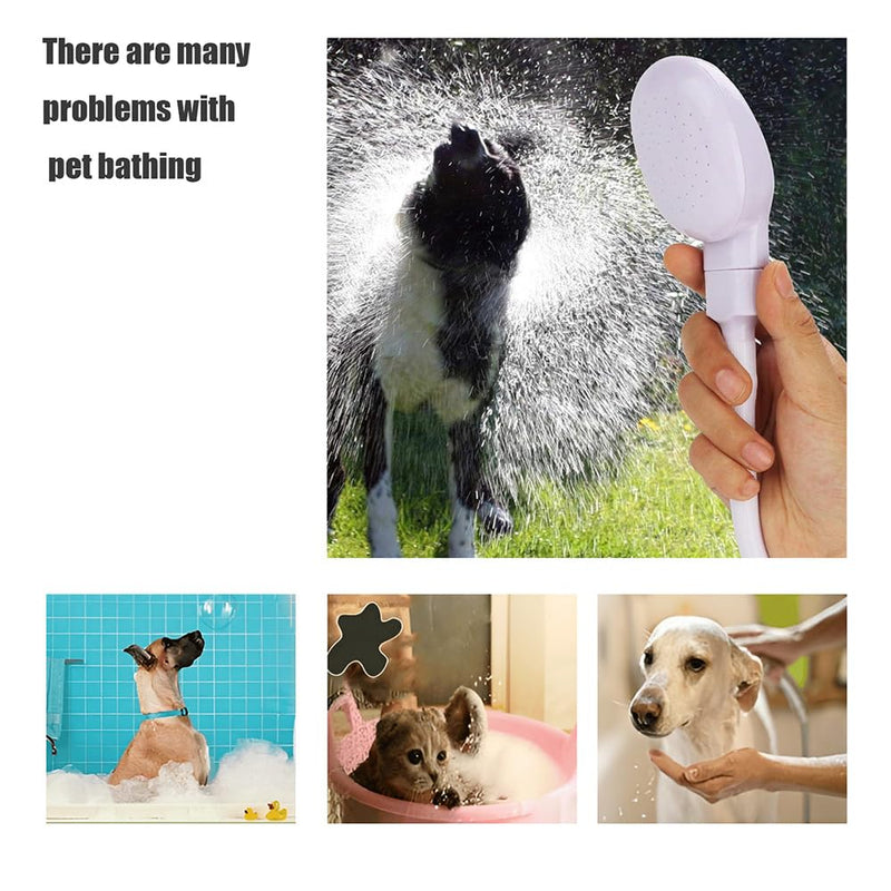 Sink Spray Rubber Hose,Portable Sink hose Attachment for Faucet,Hand Held Shower Head Sprayer for Bathing Baby,Pets,Washing Hair,Rinsing Vegetables Dog Wash Sprayer (A-white) A-white