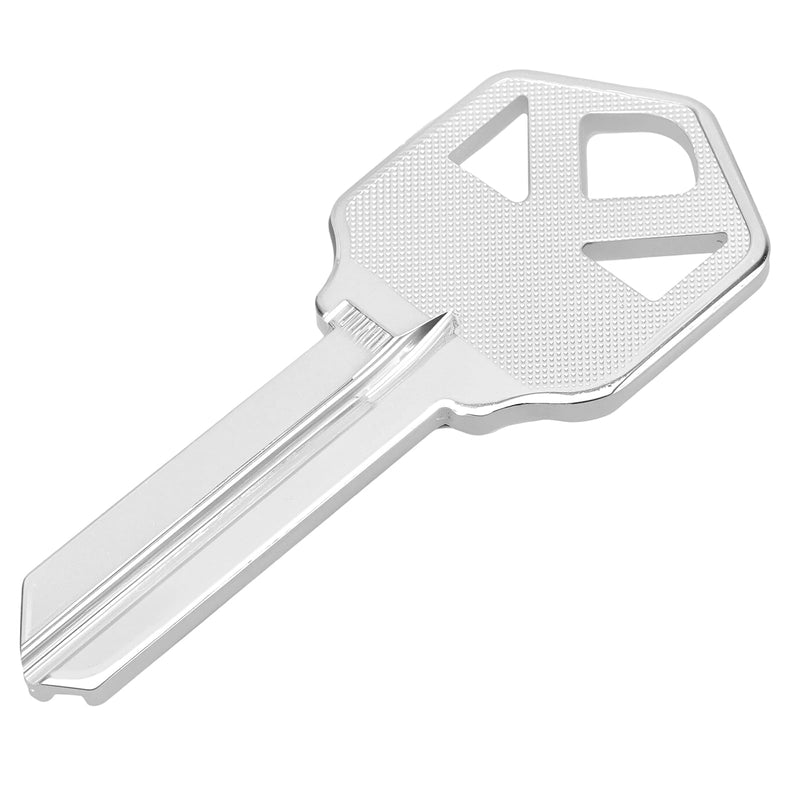SINJEUN KW1 Blank Key Blanks, Pack of 200 Uncut Blank Keys, Premium Brass Blank Keys for Home and Professional Use, Silver
