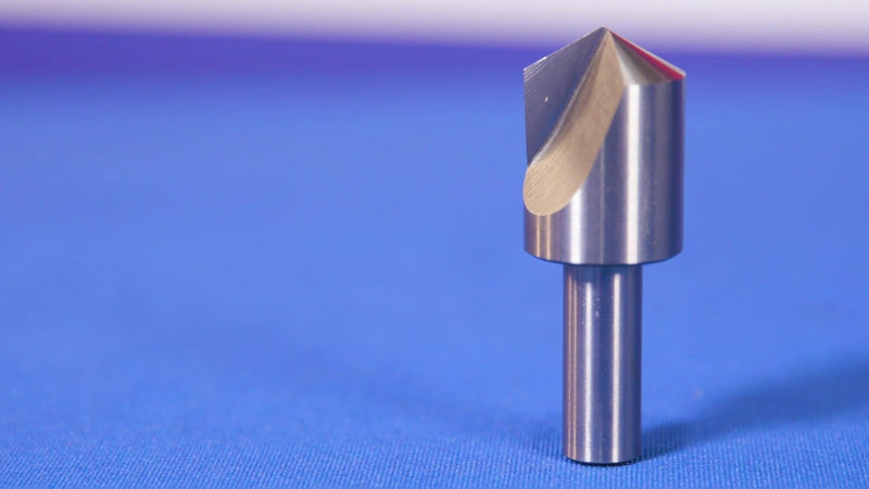 Drill America 1/2"-90 High Speed Steel Single Flute Countersink, Dew Series