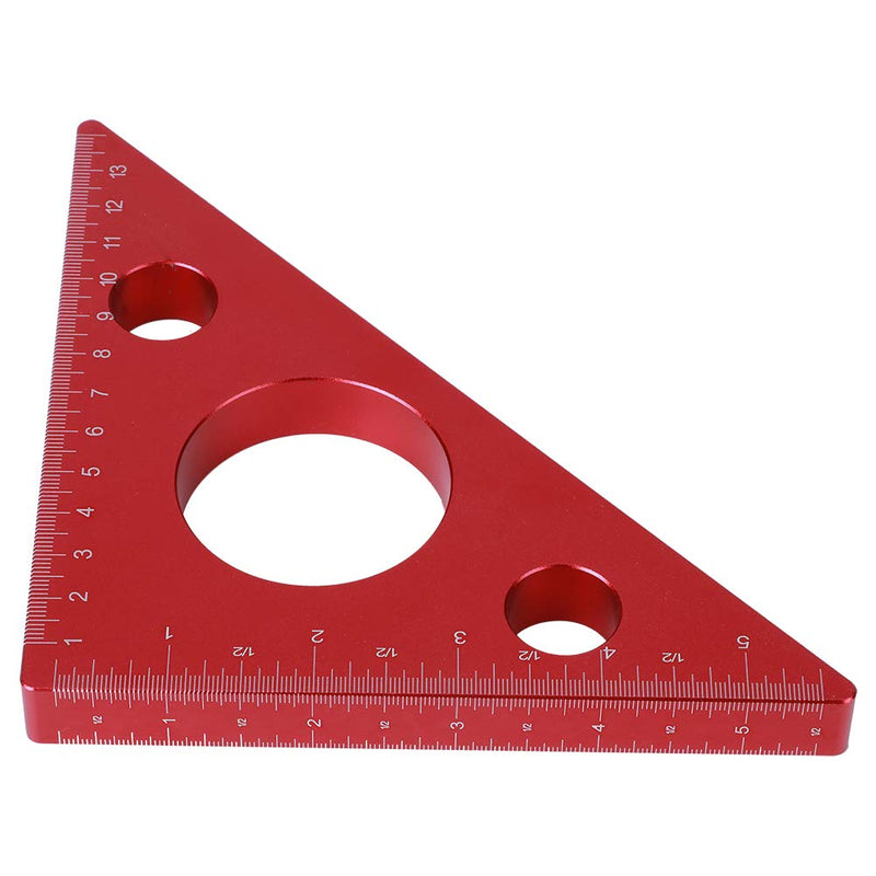 Woodworking Quare Ruler, Measuring & Layout Tools Carpentry 5in/13cm Right Angle Triangle Height Ruler Aluminum Alloy Carpenter Measuring Tool