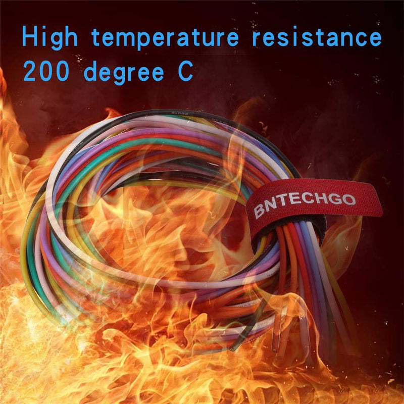 BNTECHGO 18 Gauge Silicone Wire Kit 10 Color Each 5 ft Flexible 18 AWG Stranded Tinned Copper Wire 10 colors each 5ft 18 silicone wire