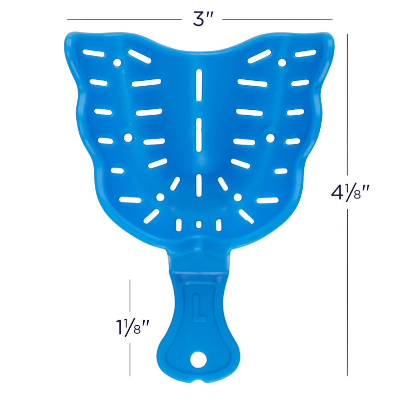 Practicon Disposable Edentulous Impression Trays, Assortment, Pack of 12