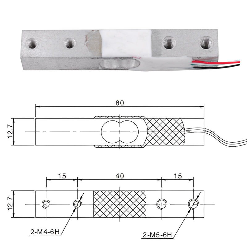 Digital Load Cell Weight Sensor 10kg High Precision Miniature Load Cells YZC-133 for Arduino DIY Electronic Portable Kitchen Scale Sensors(Pack of 2) 2PCS 10KG