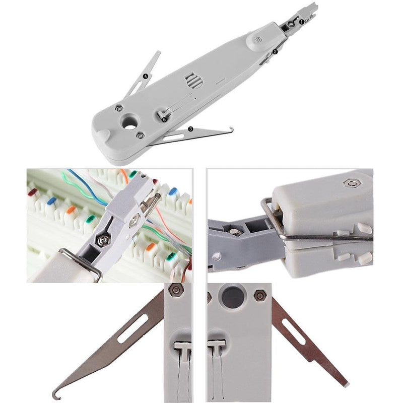 Punch Down Tool, Multifunction Krone Type IDC/Network Wire Cat5 & Telephone Impact Terminal Insertion Tools