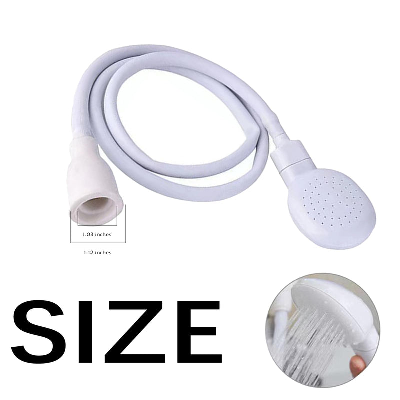 1m/3.28ft Portable Sink Hose Faucet Sprayer Sink Spray Rubber Hose Shampoo Sprayer Handheld Faucet Shower for Pets, Bathing Baby, Washing Hair, Rinsing Vegetables 1M