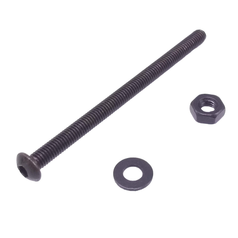 Yodaoke 100pcs M3-0.5 x 50mm Button Head Socket Cap Screw, ISO 7380 Hex Drive, Class 10.9, Alloy Steel, with Nut and Washer
