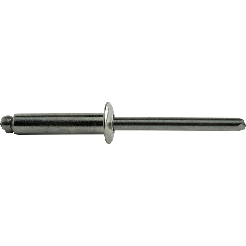 Pop Rivets - 1/4" x 5/8" (25pcs) Heavy Duty, Open-End, Stainless Steel, Dome-Head Blind Rivets, Corrosion-Resistant, High Tensile & Shear Strength, 8-10 Gap 0.501"-0.625" 1/4" x 5/8" (8-10) (25 Pack)