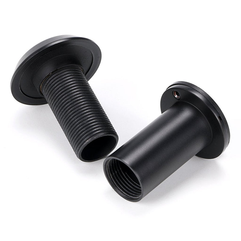 Sumnacon Safety Door Viewer,Solid Brass 220-degree Door Viewer/Peephole with Heavy Duty Rotating Privacy Cover for 1-3/8" to 2-1/6" Doors, Sturdy Door Viewer for Home Office Hotel (Black) 22mm Black