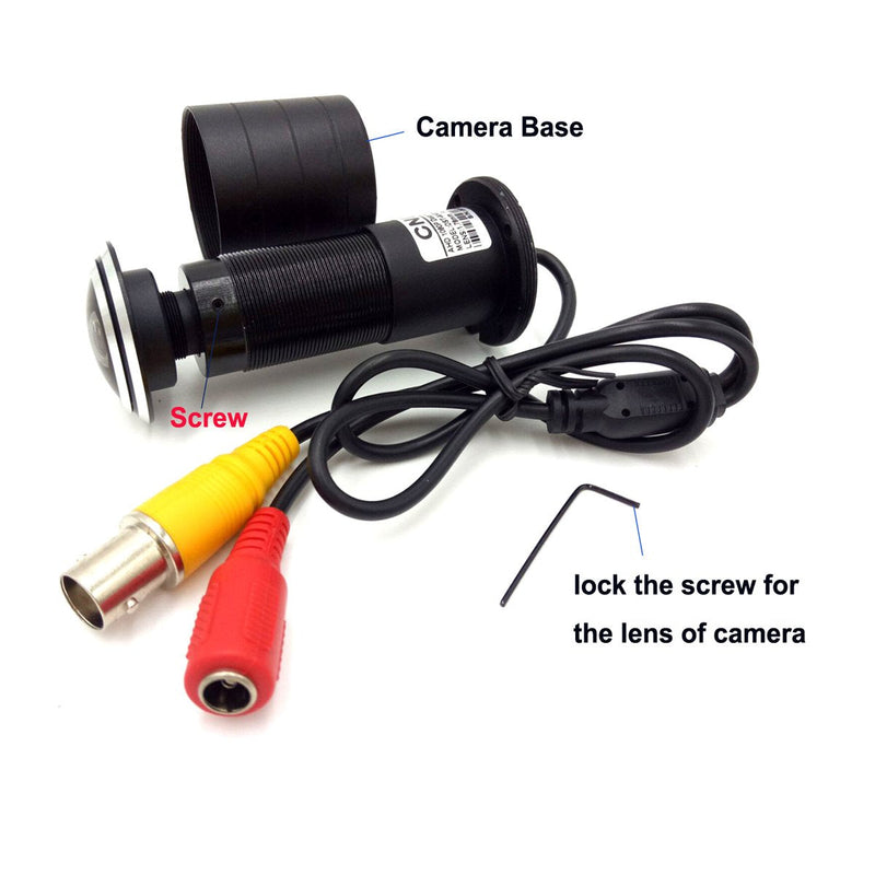 HD 1080P 2MP Starlight 0.0001Lux 4-in-1 TVI/CVI/AHD/960H CVBS CCTV Surveillance Peephole Viewer Camera Fisheye Door Camera, for 1080P 4-in-1 TVI/AHD/CVI/CVBS/960H DVR, 1.78mm 170° Lens