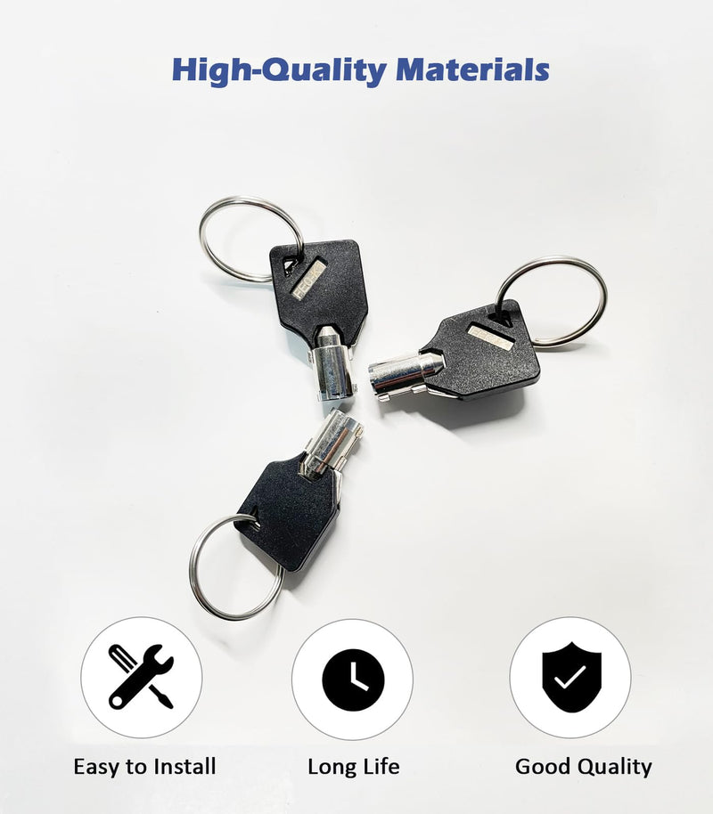 OTREE Elevator Key, FEO-K1 Fire Service Key Recall Reset Keys,Copper,Black/Silver,Pack of 3