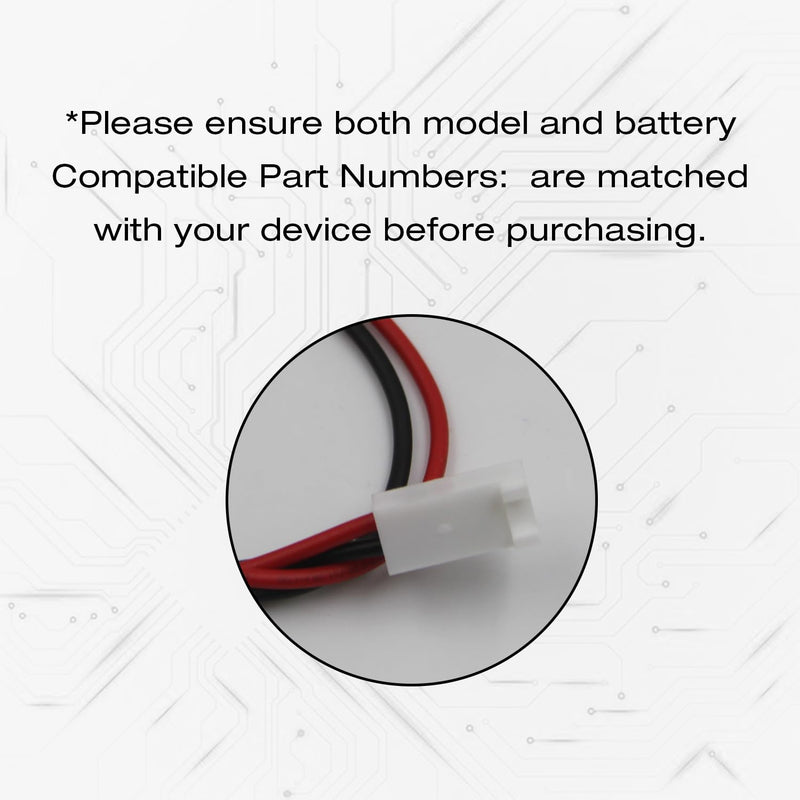 (2-Pack) 2.4V 800mAh Ni-CD Battery Pack Replacement for Dual-Lite 0120822, Dantona Custom-7, LITHONIA ELB-2P41N (CUSTOM-29), ELB-4804N (CUSTOM-241), Custom-276, OSA030 Exit Sign Emergency Light