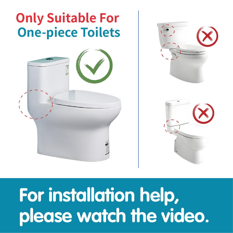 3-Inch Dual Flush Valve Replacement Kit for One Piece Toilet: Include 8" Height Flush Valve, 2.2" Threaded Button, Fill Valve. Fits Tanks 10-13.5" Tall, Drain Holes 3.2-3.6" 3-Inch Drain Outlet