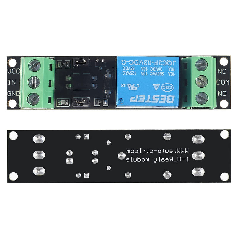 Alinan 10pcs 1 Channel 3V/3.3V Relay High Level Driver Module Optocoupler Relay Module Isolated Drive Control Board for ESP8266 Development Board