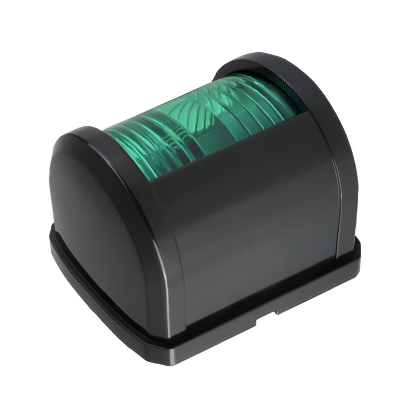 SEAFLO 11 Series Regular Sized LED Green Starboard Navigation Light – 12V, 1W, IP67 Waterproof, 2NM Visibility, High-Brightness, for Boats Under 65 ft (20m) – 4-Year Warranty (Starboard/Black) Starboard (Green) Black