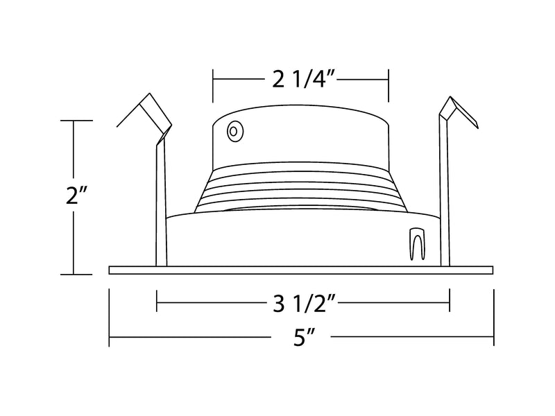 NICOR Lighting 4 inch White Recessed Baffle Trim for MR16 Bulb (14002)