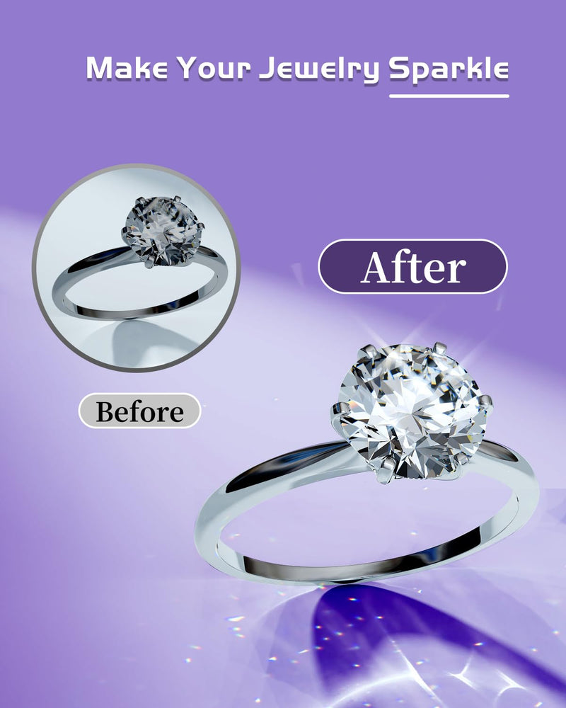 Jewelry Cleaner Solution, JeaTone 8.5 oz Jewelry Cleaner for All Jewelry, Silver, Ring, Gold, Diamond