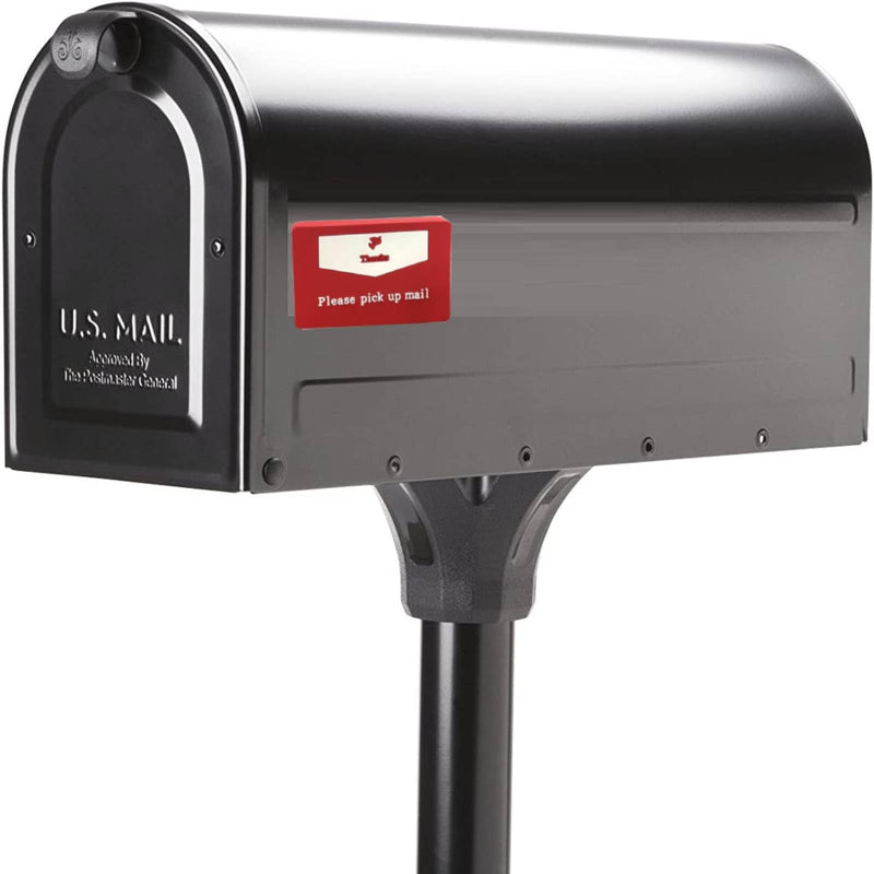 YeeBeny Mailbox Flag for Outgoing Mail Post Flag with Bright Red Background Please Pick Up Mail Mailbox Sign Alert Magnet, 1.57x2.36 Inch Mailbox Notification Magnets Rectangle