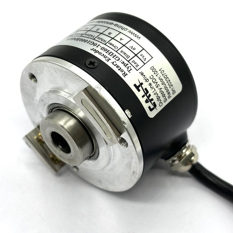 60mm Outer Diameter 10mm Aperture Hollow Shaft Rotary Encoder 5VDC line Drive Output 1000P/R Lne driver output