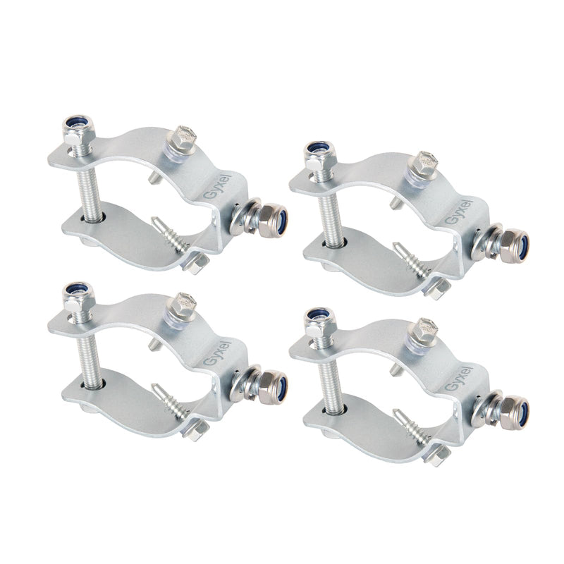2 Set GYXEL Universal Tubular Gate Frame Bracket Kit, Suitable for Automatic Swing Gate Opener System Fits 1.6-2" Diameter Tubing Includes Mounting Hardware, Easy Installation 2 Set