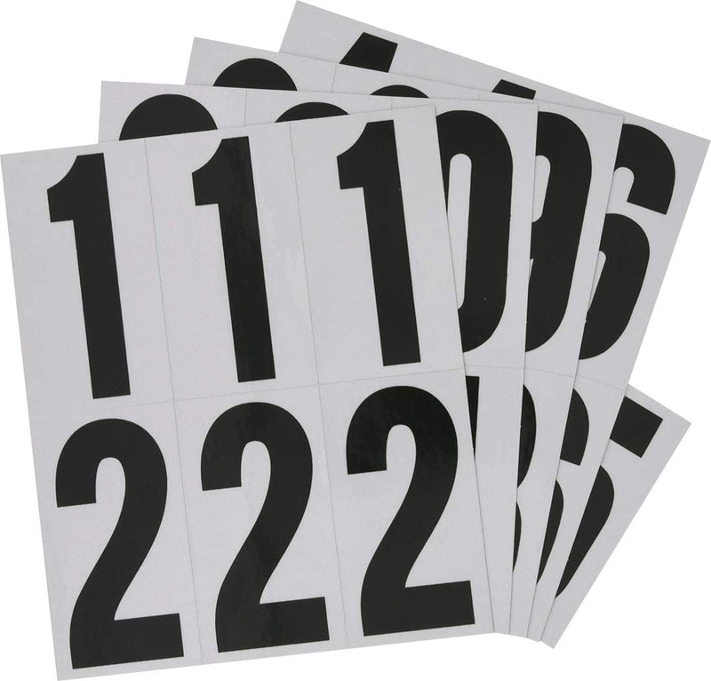 Hillman 843445 Reflective Adhesive Mailbox Number Pack, 3", Black and White