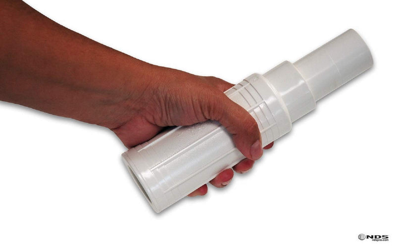 NDS 118-12 Pro-Span® PVC Expansion Repair Coupling, For Broken or Cracked In-Ground PVC Pipes, 1-1/4-Inch IPS Slip X Spigot, White - NewNest Australia