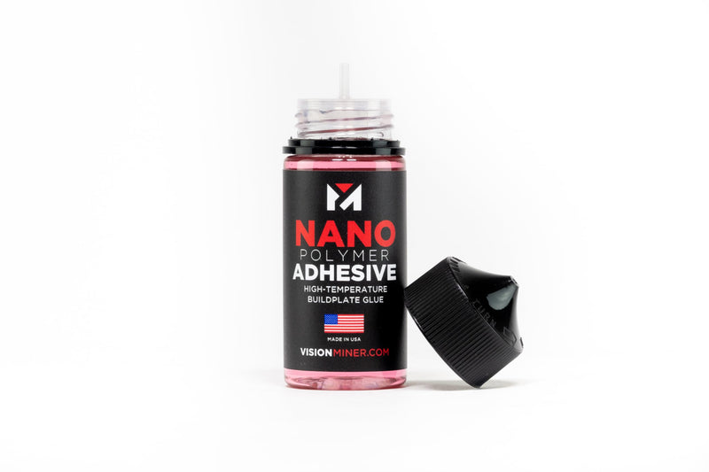 Nano Polymer Adhesive (50ml) - Ultimate 3D Printing Bed & Build Plate Adhesion - No Mess, Non-Toxic, Works for PLA, ABS, PEI, PEEK, Nylon, PC and More. Easy Application, Easy to Clean! 50ml