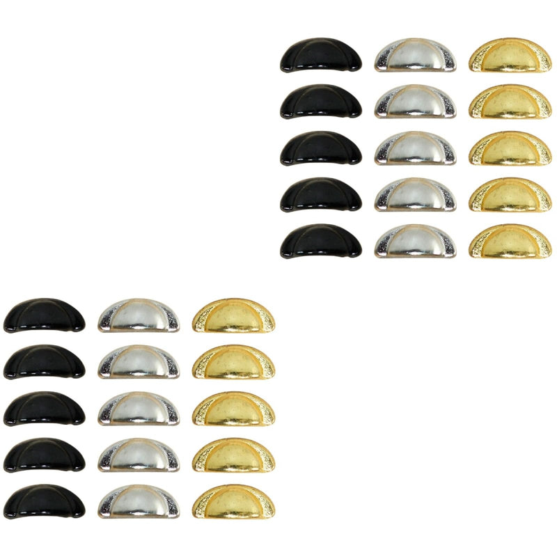Yardwe 30 Pcs Wood Knobs for Cabinets and Crafts Miniature 1 12 Scale Dollhouse Drawer Handles Small Furniture Pulls for Mini Furniture Accessories 0.9x0.4cmx2pcs As Shownx2pcs