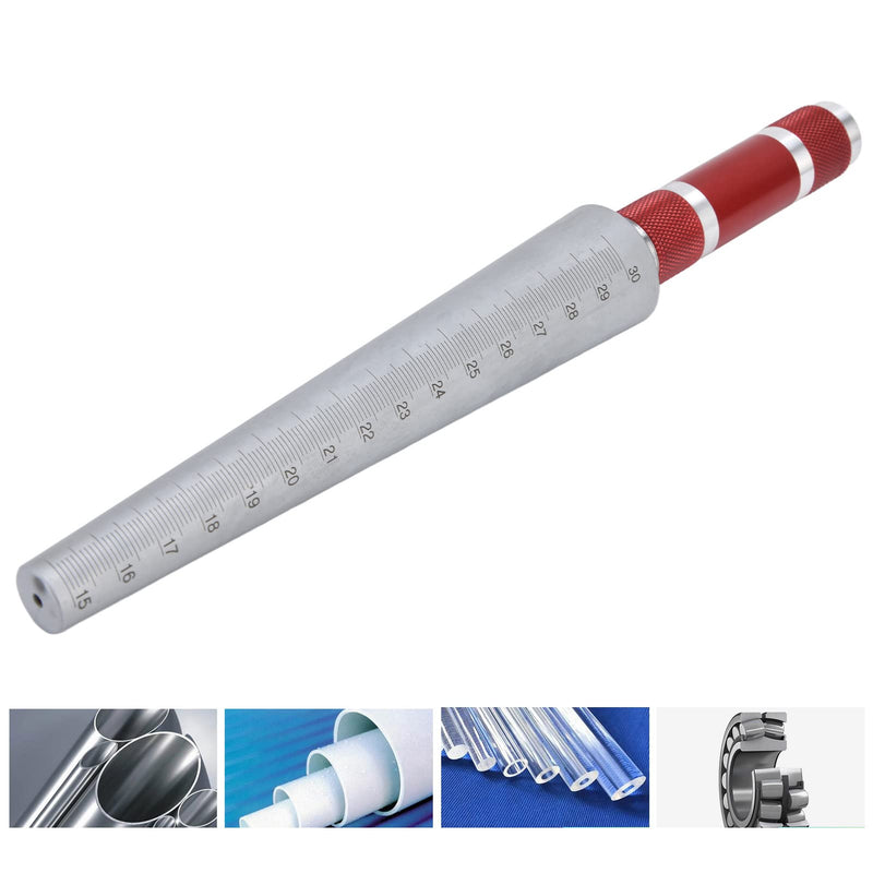 Aperture Gauge Conical Feeler Ruler Stainless Steel Inner Diameter Measuring Tool Tapered Ruler Digital Aperture Gauge 15‑30mm