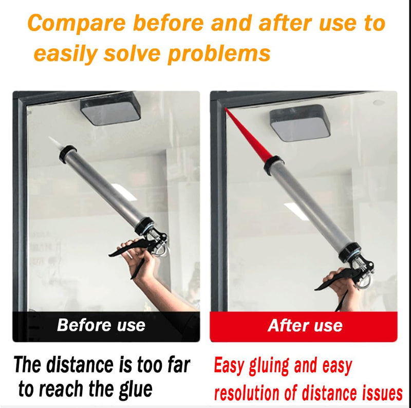 Long Caulking Nozzle for Sausage Caulking Gun, 3 Pcs