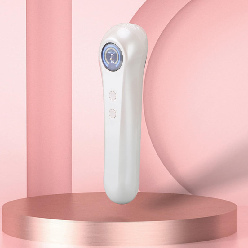 Hydration Tester, Digital Skin Analyzer Automatic Skin Water Oil Tester with LCD Display High Accuracy Integrated Water Oil Sensor Monitor for Home, Beauty Salon, Laboratory