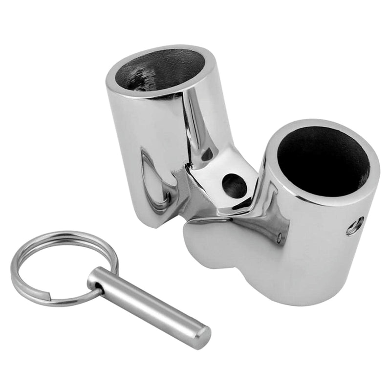 Heavy Dudy Marine Swivel Pipe Connector,Stainless Steel 316 Folding Swivel Connector Boat Rail Tube Pipe Fittings For22/25mm OD Tube/Pipe O.D.Size:32mm 1 1/4inch Style:with quick release pin