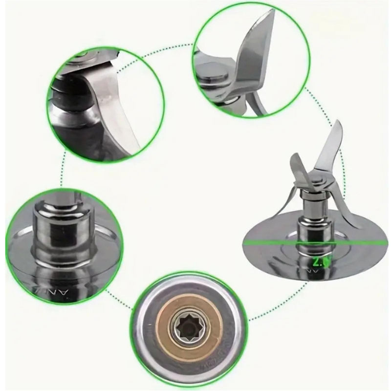 For Oster Blender Replacement Parts Blender Ice Blade with Jar Base Cap and Two Rubber O Ring Seal Gasket Accessory Refresh Kit，Compatible with Oster Blender