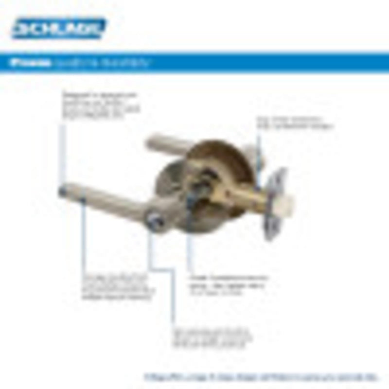 SCHLAGE Lock Company F40MER619CEN Century Collection SCHLAGE Privacy Lever, Satin Nickel