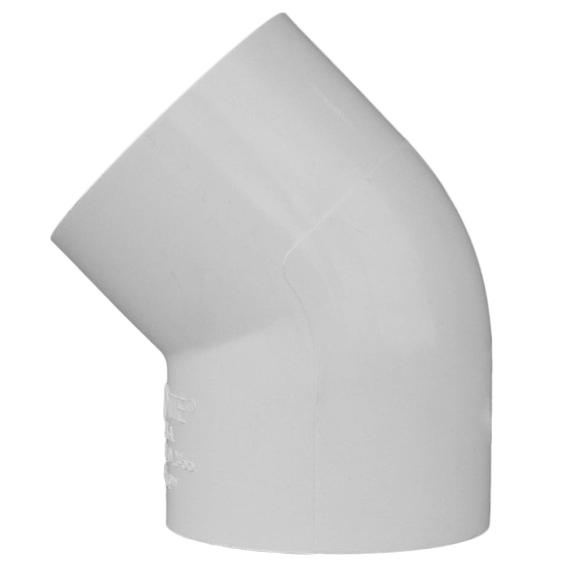 CHARLOTTE PIPE 2 SCH 40/45 DEGREE ELL SXS PRESSURE (1 Unit Piece) 2 Inch ( EACH qty: 1 ) White