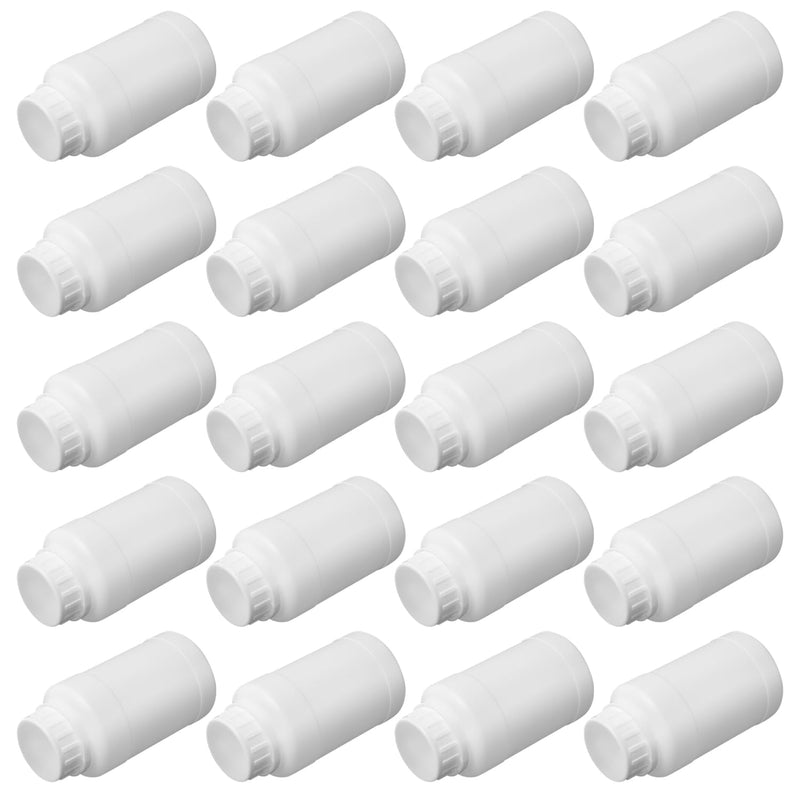 Othmro 20pcs 8.45oz/250ml Plastic Bottles, Lab Chemical Reagent Bottle, Length 119mm Wide Mouth Laboratory Reagent Bottle, Sample Sealing Liquid Storage Container for Food Stores White
