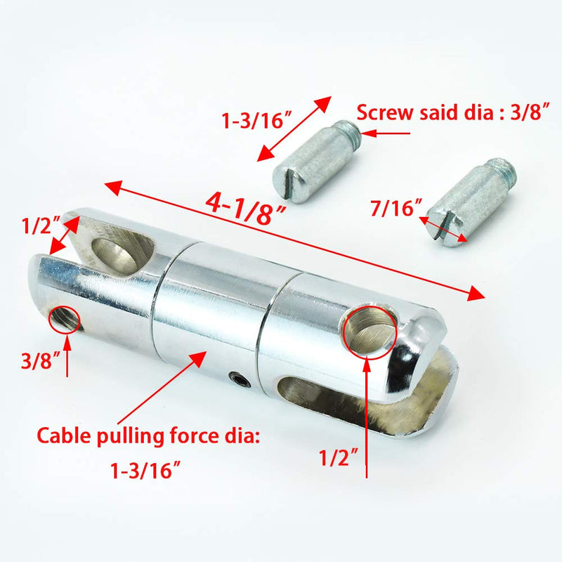 MINGMING.NING Cable Pulling Swivel Wire Bearing Breakaway Swivel 1 Ton - 1Pcs