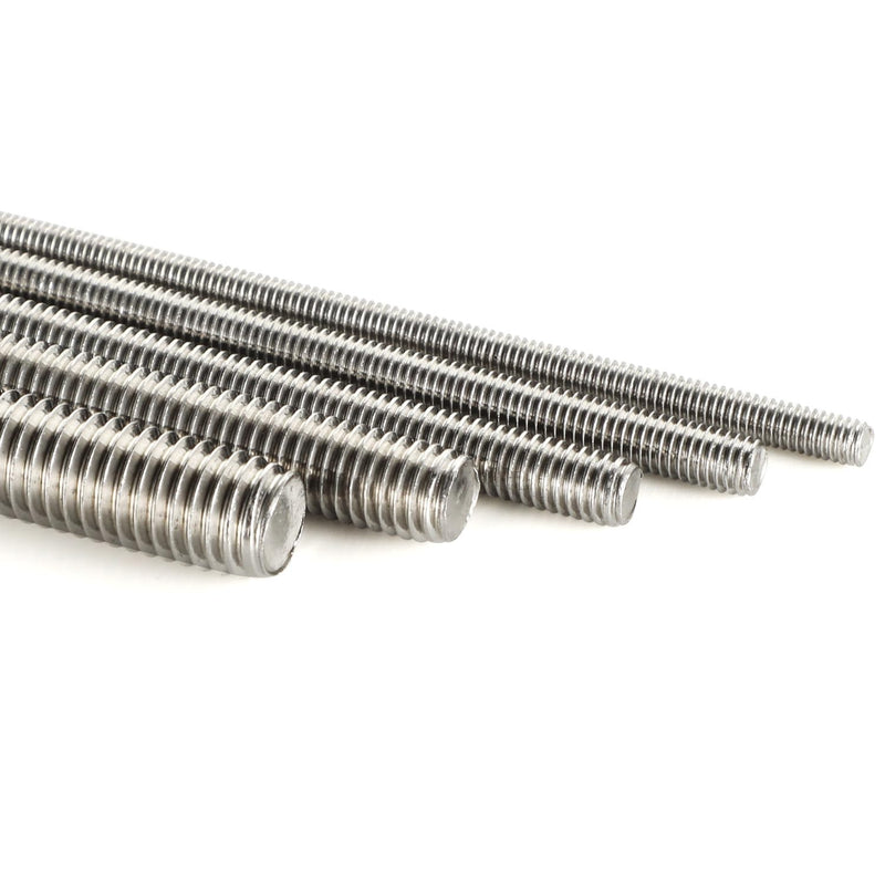 M10-1.5 x 300mm Fully Threaded Rods, Long Threaded Studs, Right Hand Threads, All Threaded Rod, 304 Stainless Steel, 2 PCS M10 x 300mm - NewNest Australia