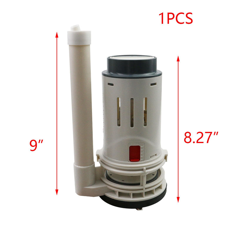 T Tulead Toilet Flush Valve 3-Inch Dual Flush Valve 210mm/8.27" Height Toilet Replacement Parts for One-Piece Toilet