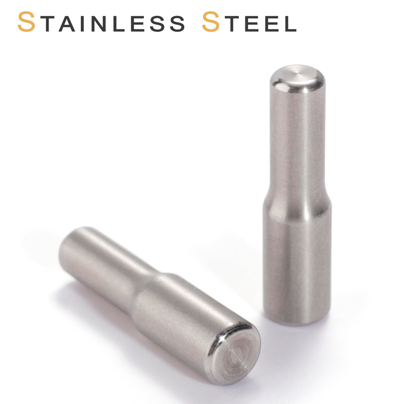 whitesnow 5mm 1/4 Inch Stainless Steel Metal Shelf Pegs Pins Replacement Kitchen Cabinet Shelves Support Holders for Bookshelf Bookcase Cupboard Adjustable Wood Glass Shelving, Pack of 12 Stainless 12 pack